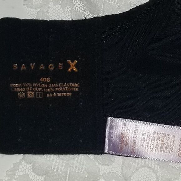 Savage Fenty By Rihanna T-shirt Bra - 40G new with tags black - Picture 5 of 11
